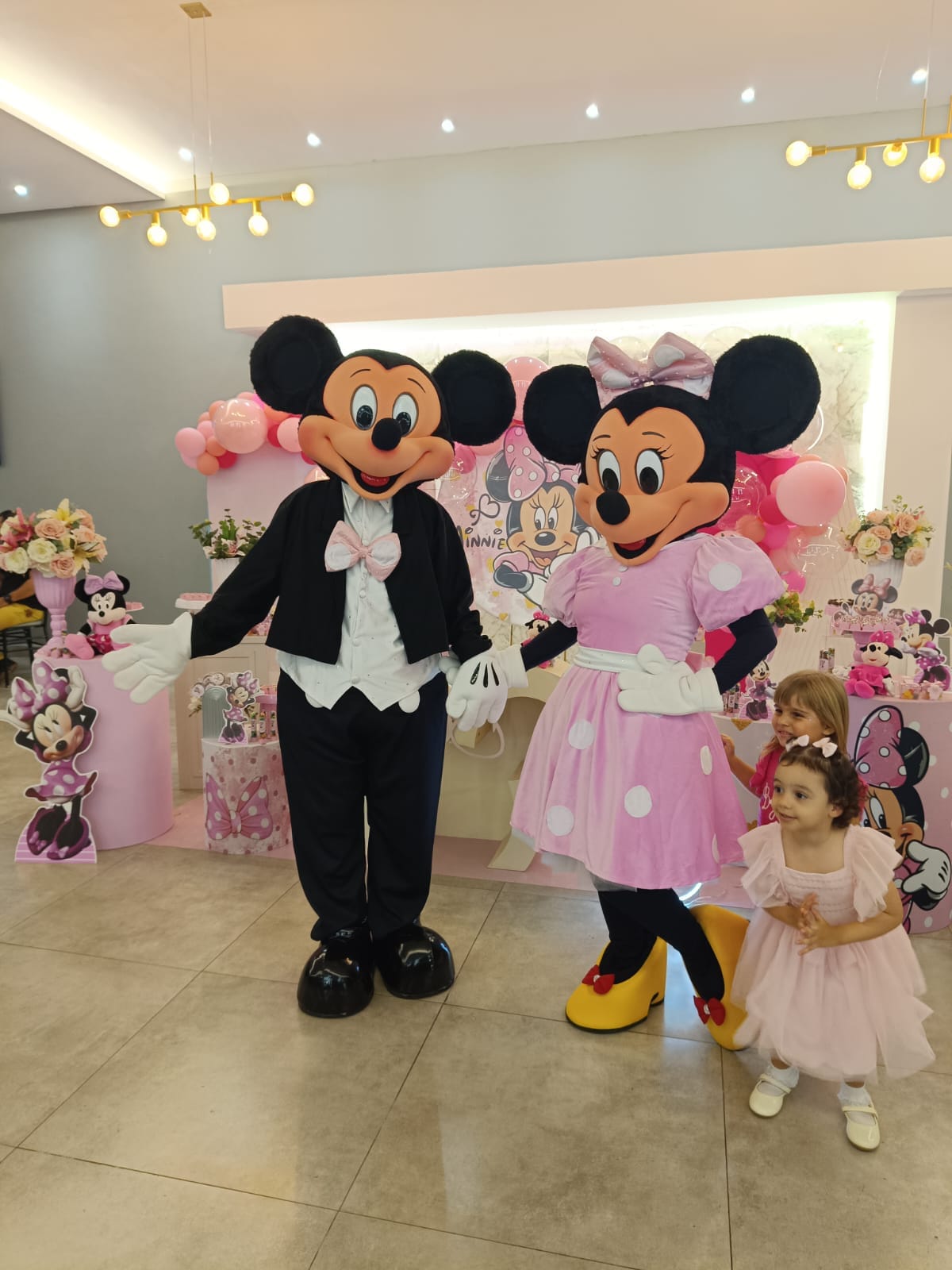 Mickey e Minnie rosa juntos