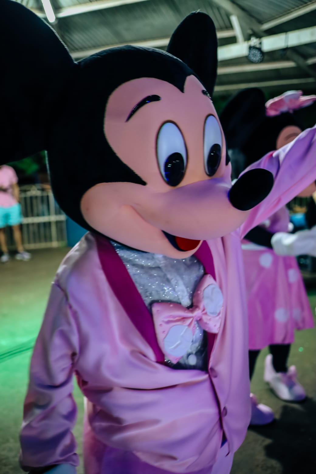 Mickey rosa em festa infantil