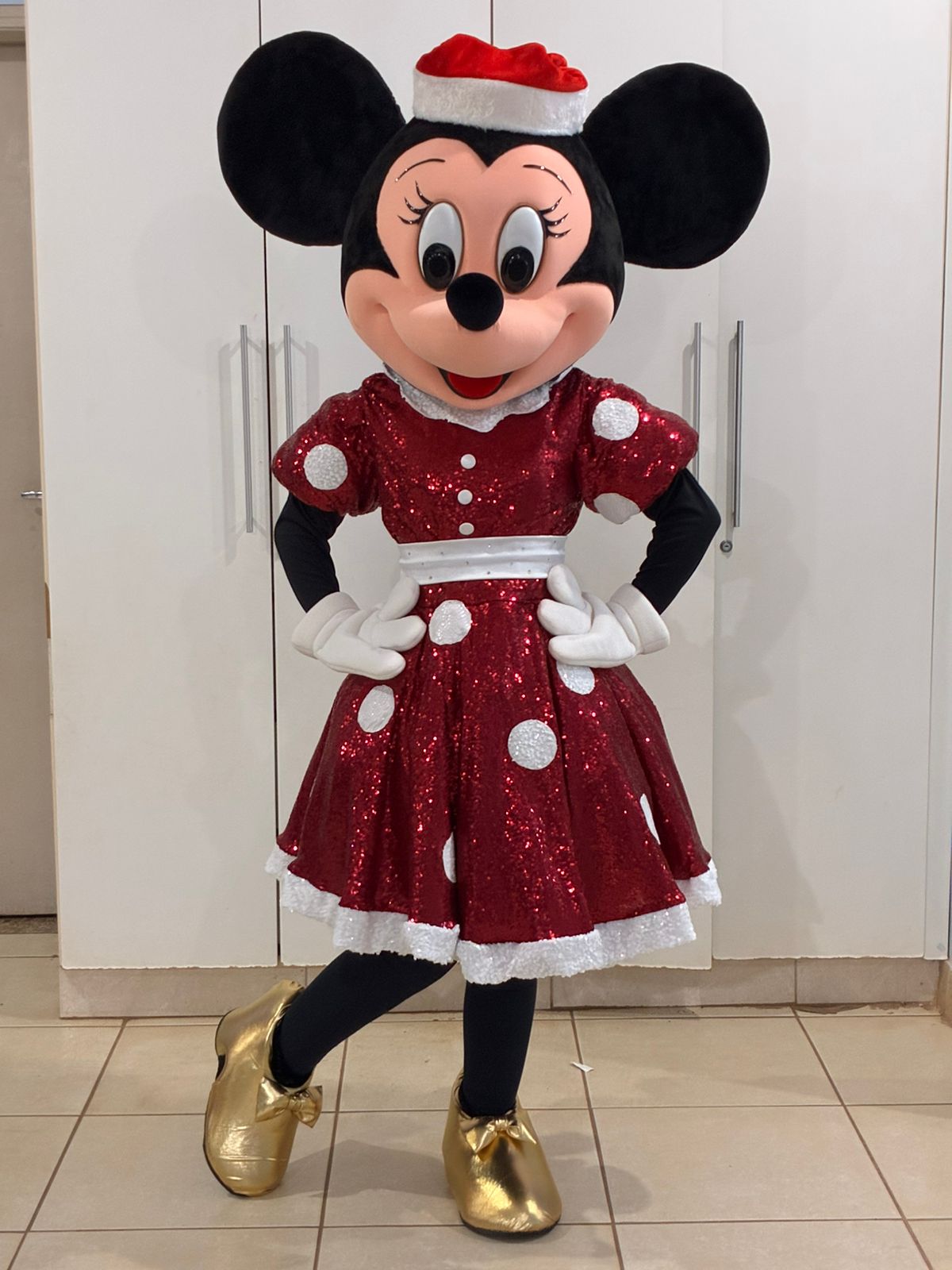 Minnie natalina em evento