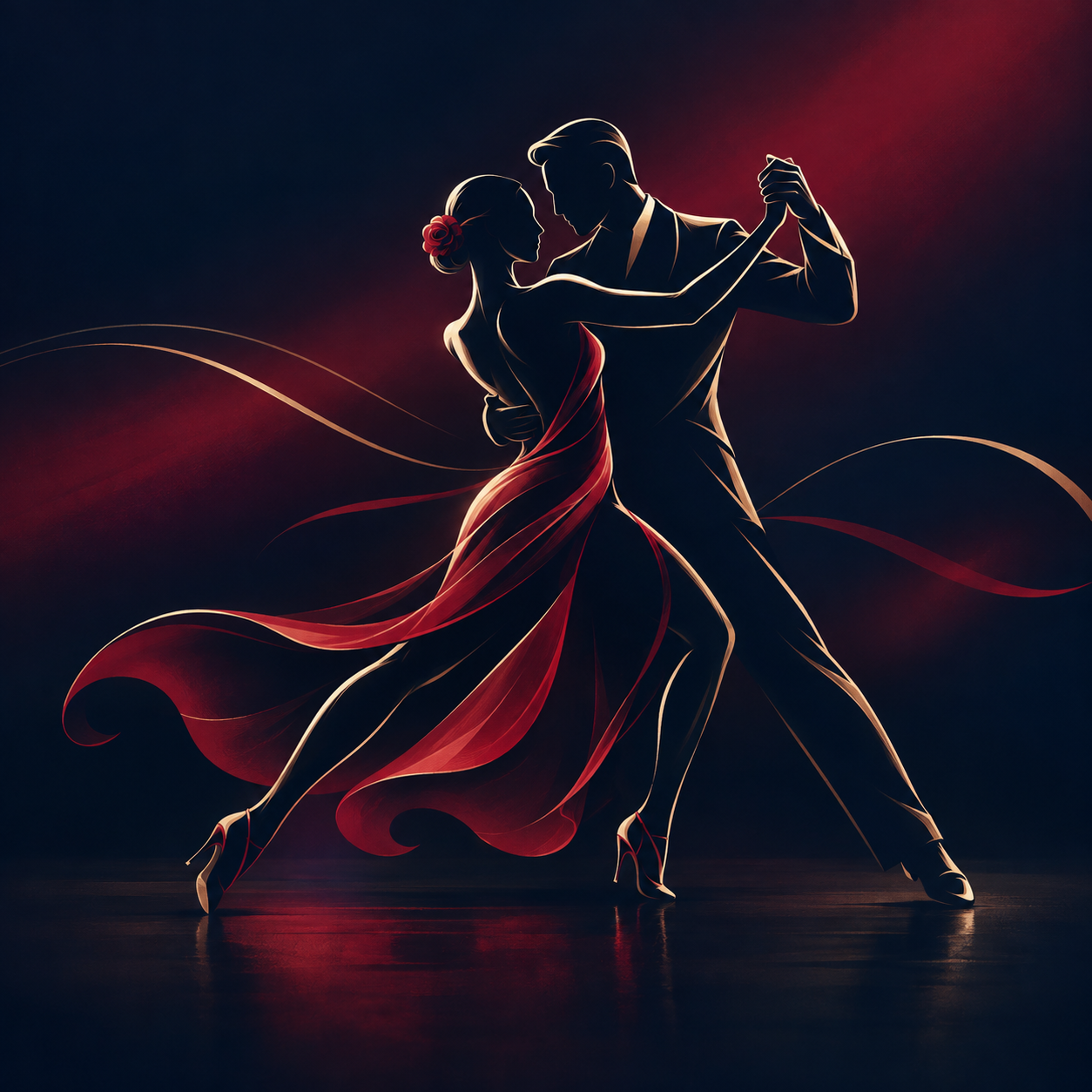 Dançarinos de tango representando dança e cultura